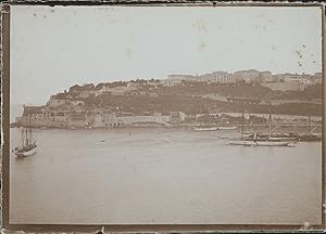 France, Marseille, Vue des remparts, ca.1900, Vintage citrate print