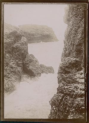 France, Vue des rochers, ca.1900, Vintage citrate print