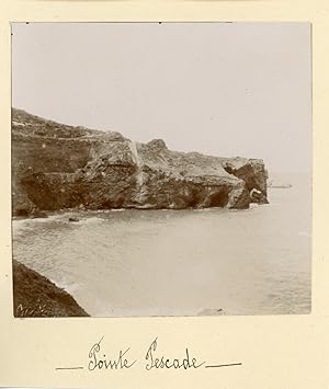 Algérie, Pointe Pescade, 1898, Vintage citrate print