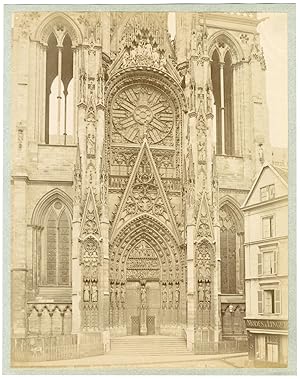 France, Rouen, portail de la cathédrale Notre-Dame