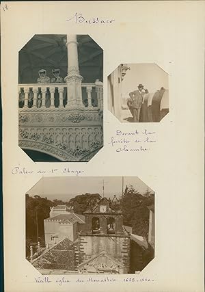 Portugal, Buçaco, grand hôtel de Matta et la vieille église du monastère