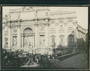 Italie, Rome, Fontaine de Trevi, ca.1900, Vintage silver print