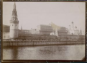 Russie, Moscou, Vue du Kremlin, ca.1900, Vintage citrate print