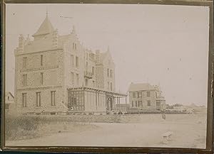 France, Loire-Atlantique, Hôtel de la Plage Sainte-Marguerite, ca.1900, Vintage citrate print