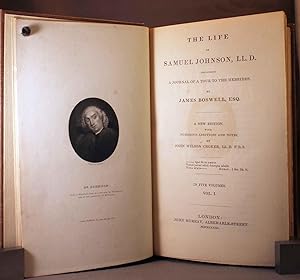 Bild des Verkufers fr The Life of Samuel Johnson, LL.D. including A Journal of a Tour to the Hebrides. A new edition with numerous additions and notes zum Verkauf von Rodger Friedman Rare Book Studio, ABAA