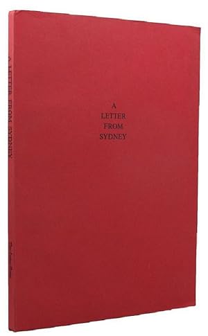 Seller image for A LETTER FROM SYDNEY for sale by Kay Craddock - Antiquarian Bookseller