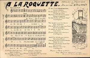 Bild des Verkufers fr Lied Ansichtskarte / Postkarte A la Roquette, Paroles et Musique Aristide Bruant zum Verkauf von akpool GmbH
