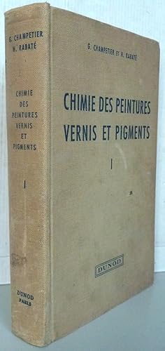 Bild des Verkufers fr Chimie des peintures vernis et pigments tome I zum Verkauf von Librairie Thot