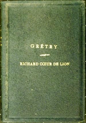 Richard C?ur de Lion, partition piano seul.