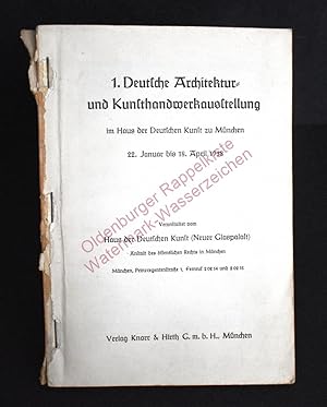 1. Deutsche Architektur- und Kunsthandwerkausstellung. 1938. Im Haus der Deutschen Kunst zu Münch...