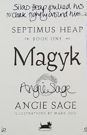 Seller image for Septimus Heap: Book One MAGYK SIGNED + LINED (1st Edition . First Print thus) for sale by First.Editions1st