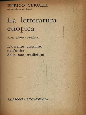 Imagen del vendedor de La letteratura etiopica a la venta por Librodifaccia