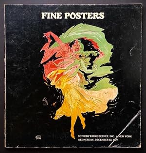 Bild des Verkufers fr Fine Posters. Sotheby Parke Bernet (Sotheby's) Sale No. 4323, December 12, 1979 zum Verkauf von Librarium