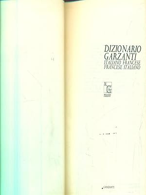 Image du vendeur pour Dizionario Garzanti Italiano-Francese Francese Italiano mis en vente par Librodifaccia