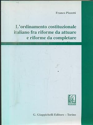 Seller image for L'ordinamento costituzionale italiano for sale by Librodifaccia