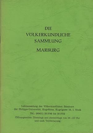 Bild des Verkufers fr Die vlkerkundliche Sammlung Marburg. [Horst Nachtigall]. Lehrsammlung d. Vlkerkundl. Seminars d. Philipps-Univ., Kugelhaus zum Verkauf von Schrmann und Kiewning GbR