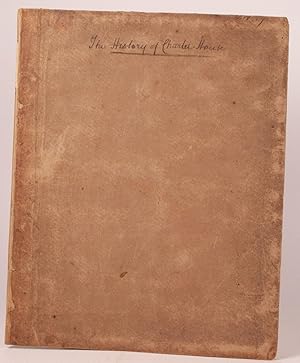 Seller image for The History of the Charter-House for sale by Thomas A. Goldwasser Rare Books (ABAA)