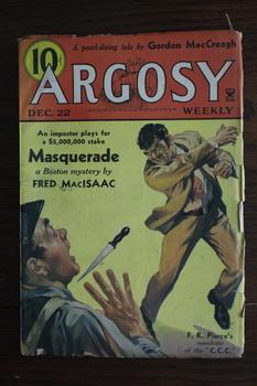 Immagine del venditore per ARGOSY WEEKLY (Pulp Magazine). December 22 1934; -- Volume 252 #22 Masquerade by Fred MacIsaac venduto da Comic World