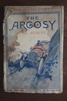 Image du vendeur pour THE ARGOSY (Pulp Magazine). August 1909; -- Volume 61 #1 Honors Heaped High by Robert Carlton Brown; // At His Mercy by Johnston McCulley; - Cover Depicts Old Car with Policeman Driving it. mis en vente par Comic World