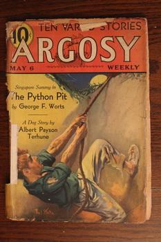 Bild des Verkufers fr ARGOSY WEEKLY (Pulp Magazine). May 6 1933; -- Volume 238 #2 The Python Pit by George F. Worts // Mystery Beach by Allan Vaughan Elston;// The Earth-Shaker by Murray Leinster; zum Verkauf von Comic World