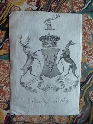 Armorial Bookplate of the Earl of Morley, 19th Century