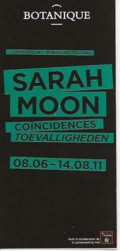 Seller image for Sarah Moon : concidences / toevalligheden (flyer) for sale by The land of Nod - art & books