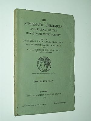 Seller image for The Numismatic Chronicle and Journal of the Royal Numismatic Society: 1950 Parts III-IV Nos 39-40 for sale by Rodney Rogers