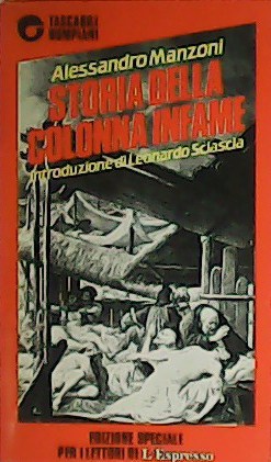 Immagine del venditore per Storia della Colonna Infame. venduto da Librera y Editorial Renacimiento, S.A.