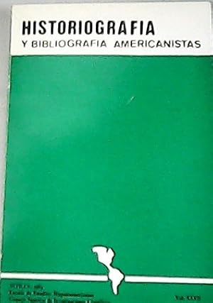 Imagen del vendedor de Historiografa y Bibliografa Americanistas. Vol. XXVIII. a la venta por Librera y Editorial Renacimiento, S.A.
