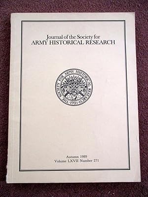 Bild des Verkufers fr Journal of the Society for Army Historical Research Volume LXVII No 271 Autumn 1989 zum Verkauf von Tony Hutchinson