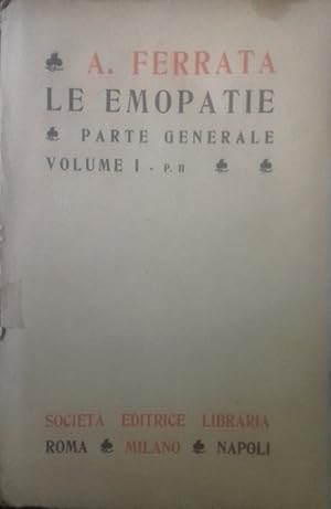Le emopatie. Parte generale, volume 1 - p. II