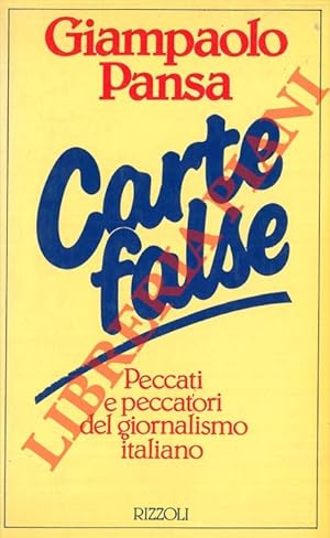 Seller image for Carte false. for sale by Libreria Piani