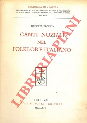 Canti nuziali nel folklore italiano.