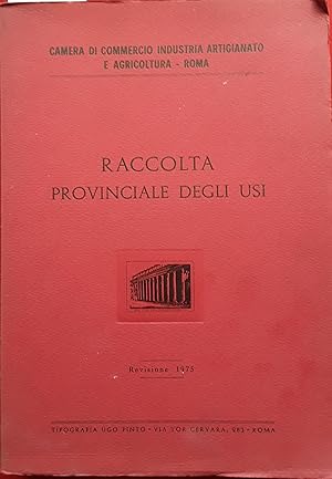 Immagine del venditore per Raccolta provinciale degli usi venduto da librisaggi