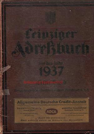 Leipziger Adreßbuch für das Jahr 1937. 116. Jahrgang.
