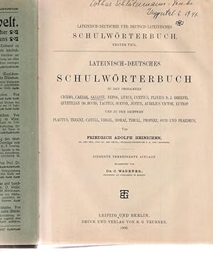Lateinisch - deutsches Schulwörterbuch zu den Prosaikern Cicero, Caesar, Sallust, Nepos, Livius, ...