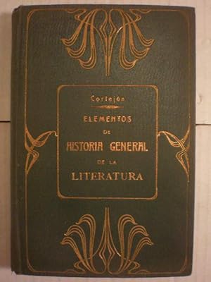 Imagen del vendedor de Elementos de historia general de la literatura a la venta por Librera Antonio Azorn