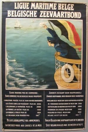 Ligue Maritime Belge poster;