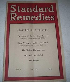 Image du vendeur pour Standard Remedies March 1915 mis en vente par Easy Chair Books