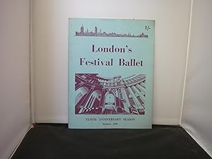 London's Festival Ballet Tenth Anniversary Season Summer 1959