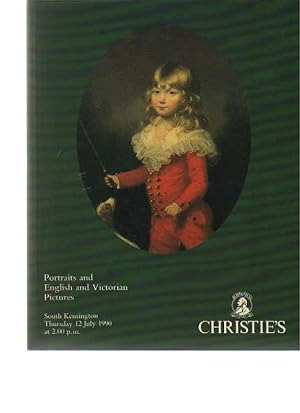 Seller image for Christies 1990 Portraits, British & Victorian Pictures for sale by thecatalogstarcom Ltd