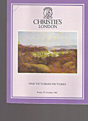 Seller image for Christies October 1987 Fine Victorian Pictures for sale by thecatalogstarcom Ltd