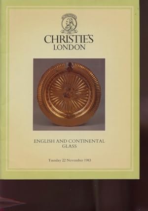 Christies 1983 English & Continental Glass