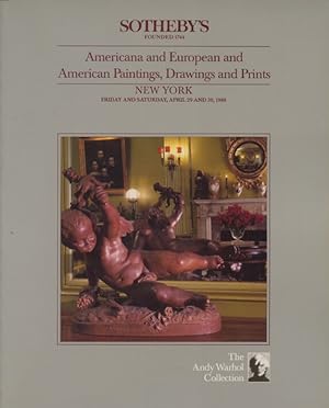 Seller image for Sothebys April 1988 Americana & European & American Paintings, Drawings & Prints for sale by thecatalogstarcom Ltd