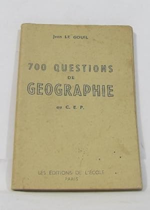 Image du vendeur pour 700 questions de gographie au c.e.p mis en vente par crealivres