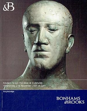 Bild des Verkufers fr Bonhams & Brooks November 2001 Modern British Paintings & Sculptures zum Verkauf von thecatalogstarcom Ltd