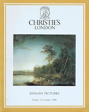 Seller image for Christies October 1988 English Pictures for sale by thecatalogstarcom Ltd