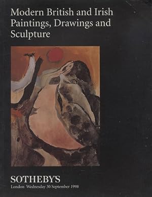 Seller image for Sothebys September 1998 Modern British & Irish Paintings, Drawings & Sculpture for sale by thecatalogstarcom Ltd