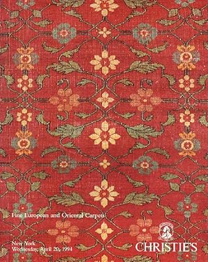 Christies April 1994 Fine European & Orinental Carpets