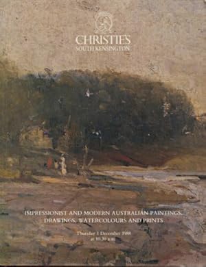 Christies 1988 Impressionist & Modern Australian Paintings, etc